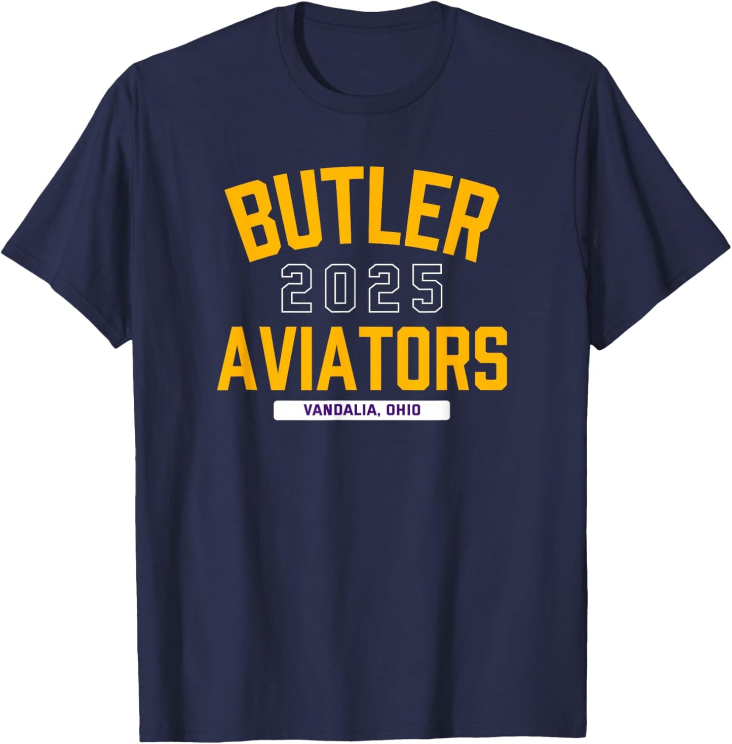 Butler Aviators Vandalia, Ohio 2025 T-Shirt - T-Shirt | Navy