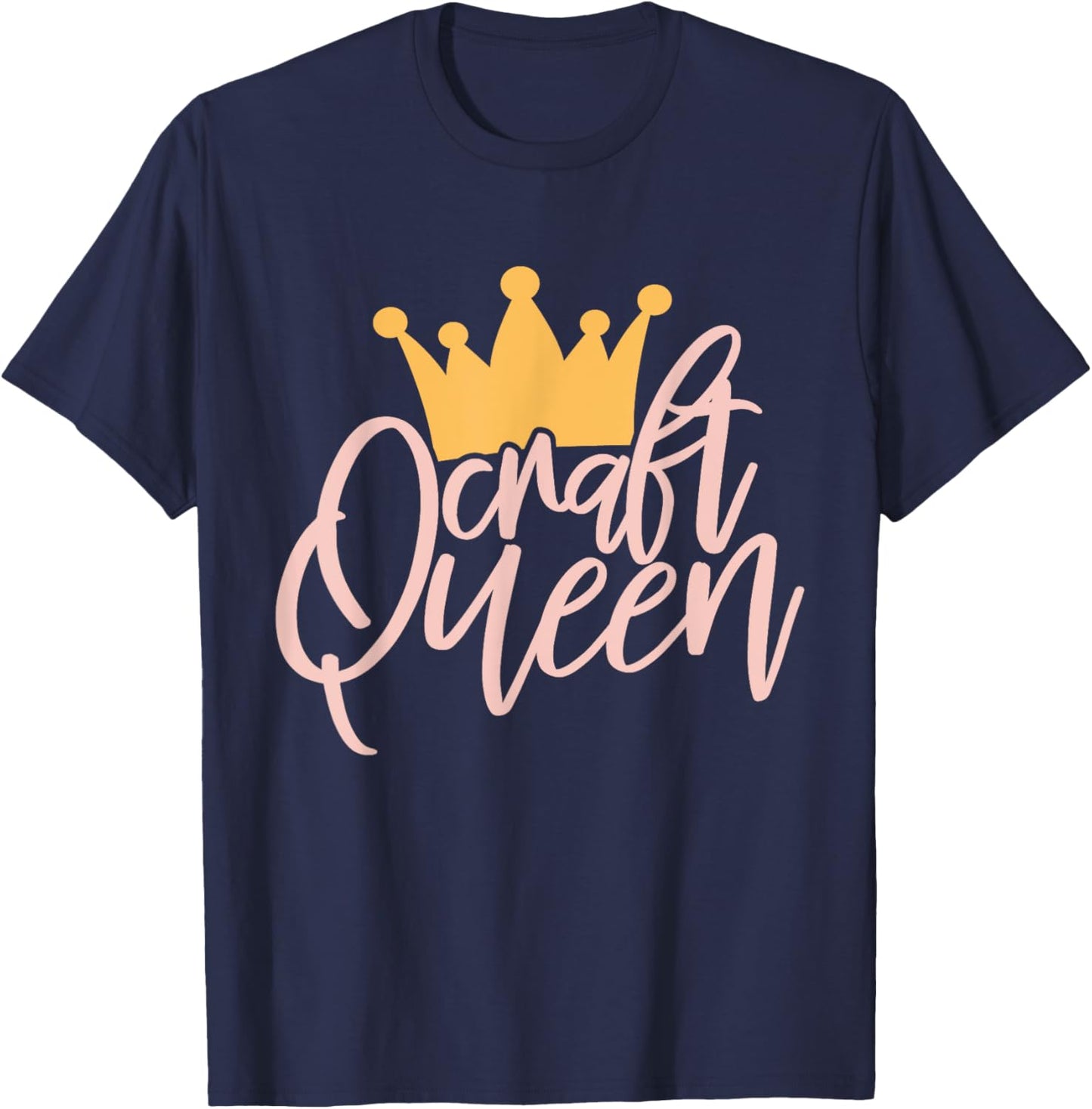 Craft Queen / Love Crafting / Crafter Art Crafty Scrapbook T-Shirt - T-Shirt | Navy