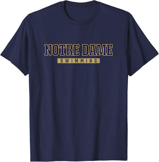 Notre Dame High School Swimming T-Shirt - T-Shirt | Navy