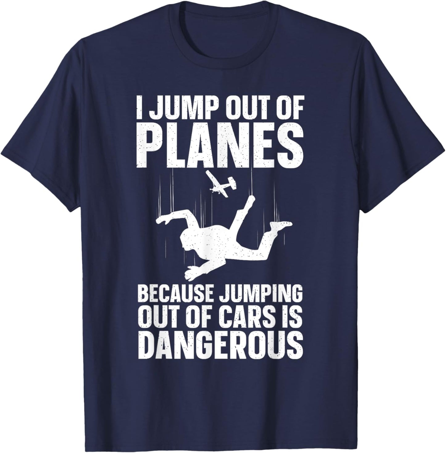 Funny Skydiving Design Women Skydive Lover Skydivers T-Shirt - T-Shirt | Navy