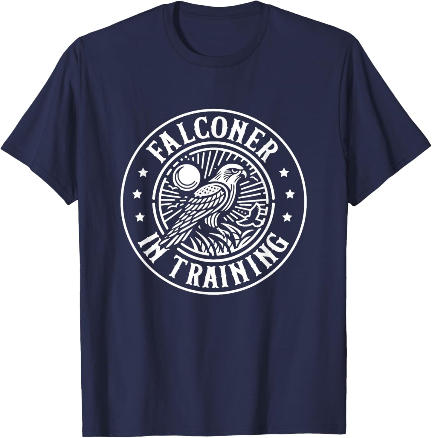 Falconer In Training Falconry Future Falcon Training Kids T-Shirt - T-Shirt | Navy