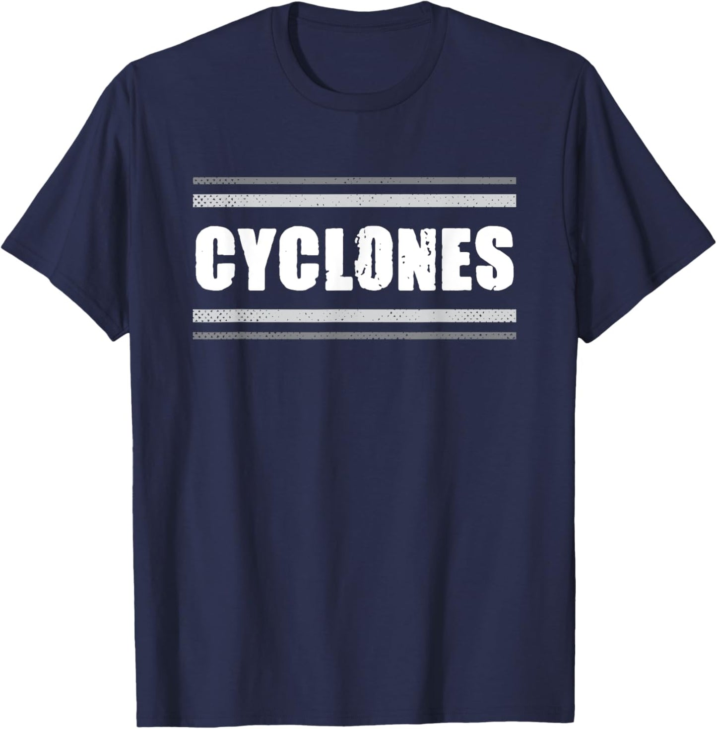 Cyclones Chester Vintage Stripes HS T-Shirt - T-Shirt | Navy