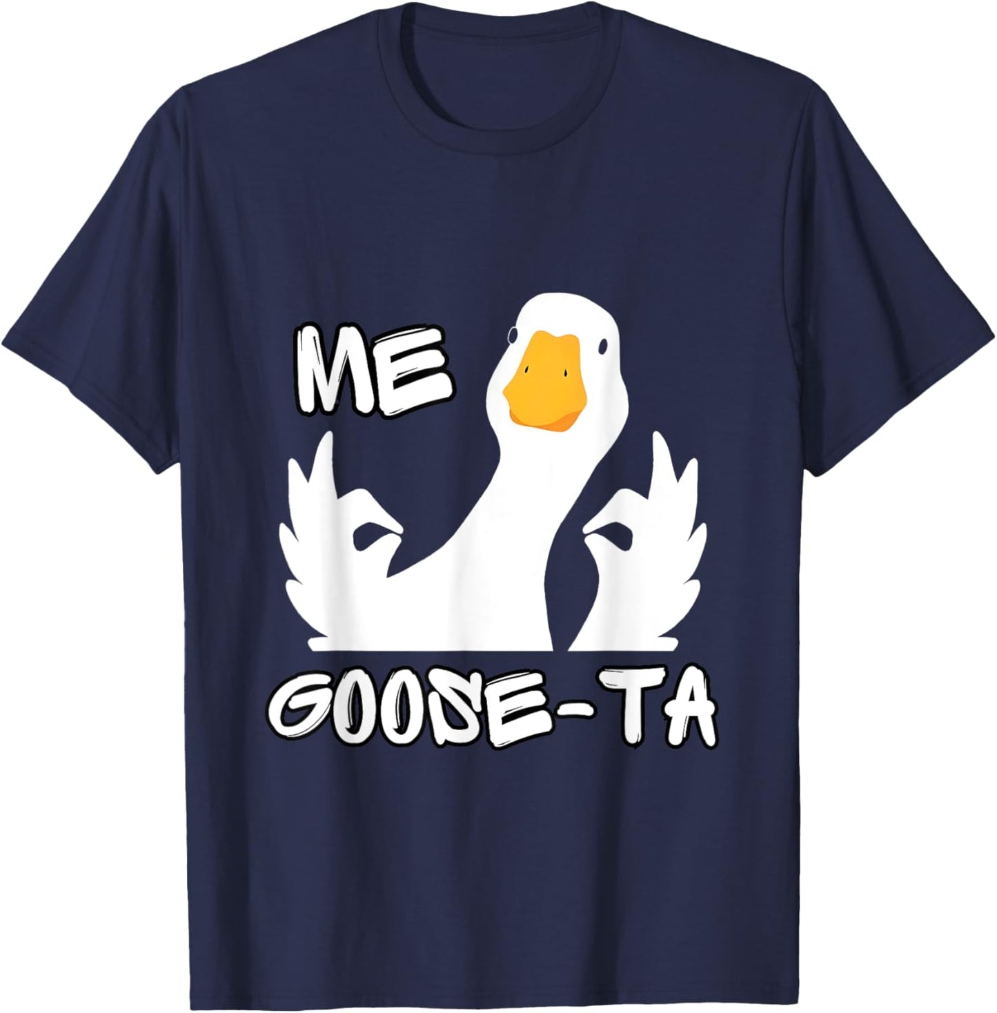 Me Goose Ta Mexican Funny Spanish Goose Pun T-Shirt - T-Shirt | Navy