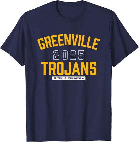 Greenville Trojans Greenville, Pennsylvania 2025 T-Shirt - T-Shirt | Navy