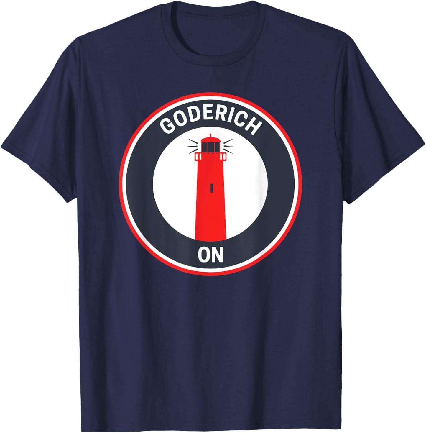Vintage Goderich Ontario T-Shirt - T-Shirt | Navy