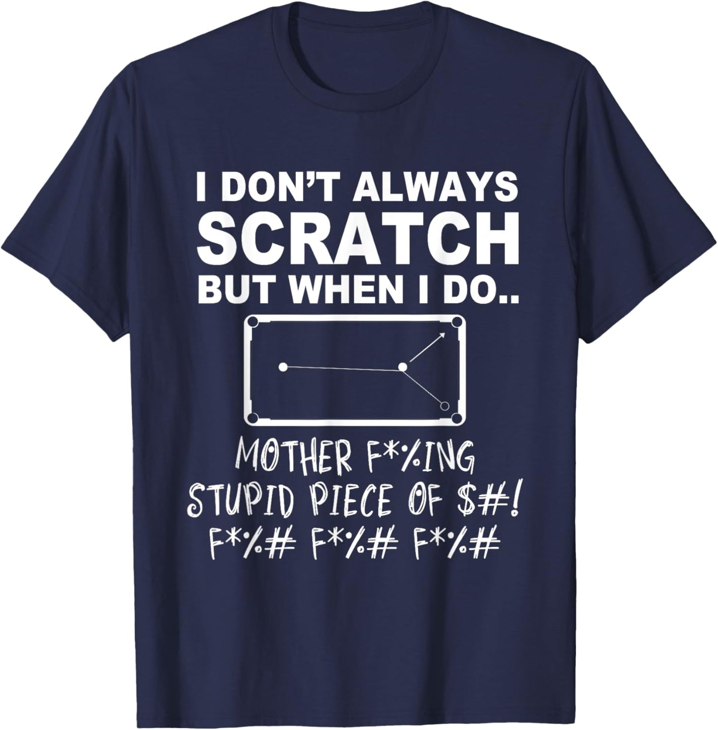 Pool Funny Billiards T-Shirt - T-Shirt | Navy