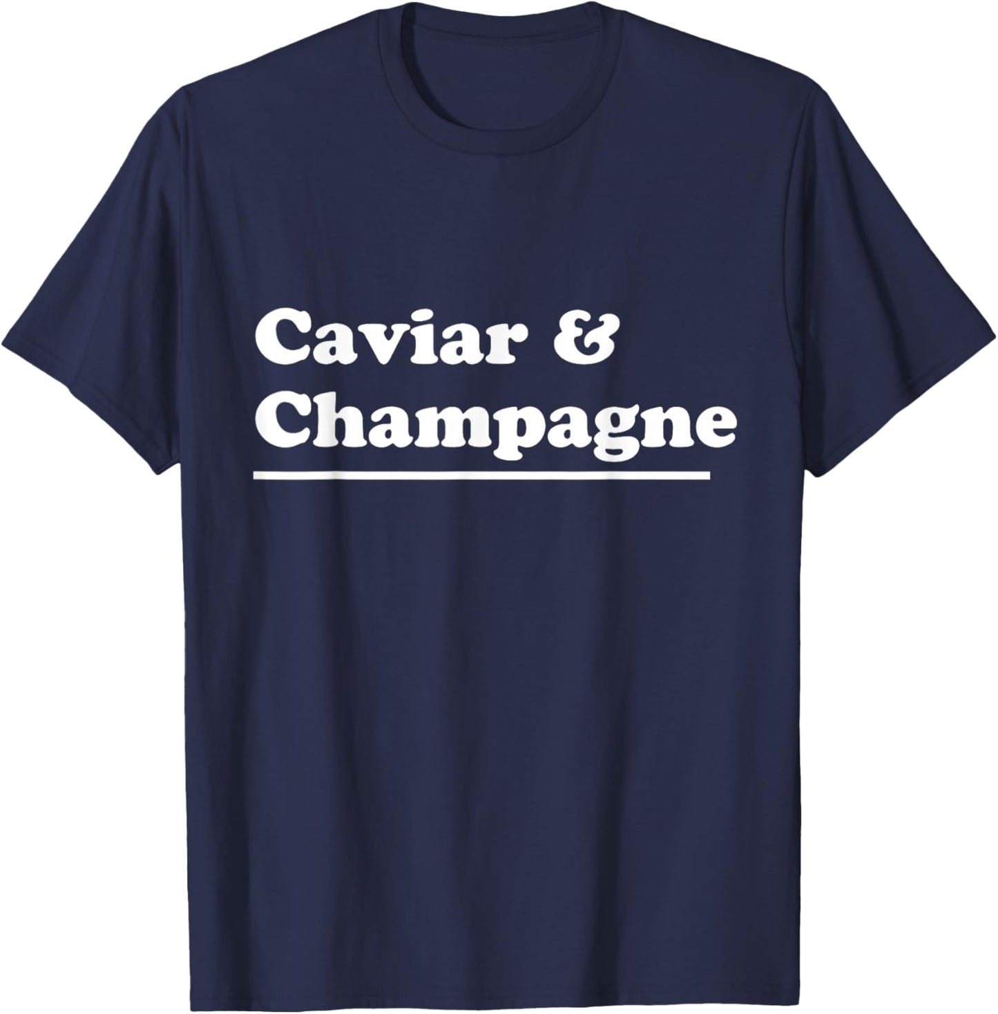 Caviar & Champagne T-Shirt - T-Shirt | Navy
