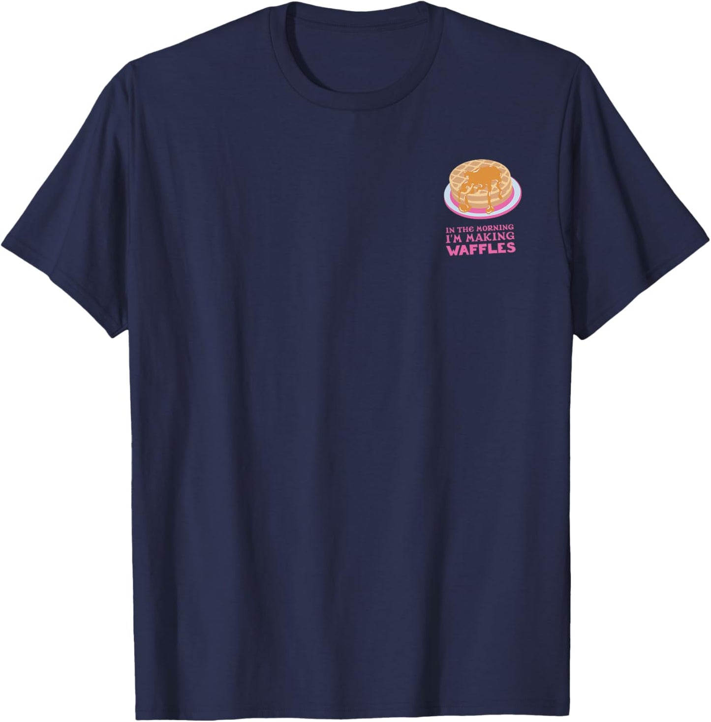 Shrek Donkey Waffles Front & Back T-Shirt - T-Shirt | Navy