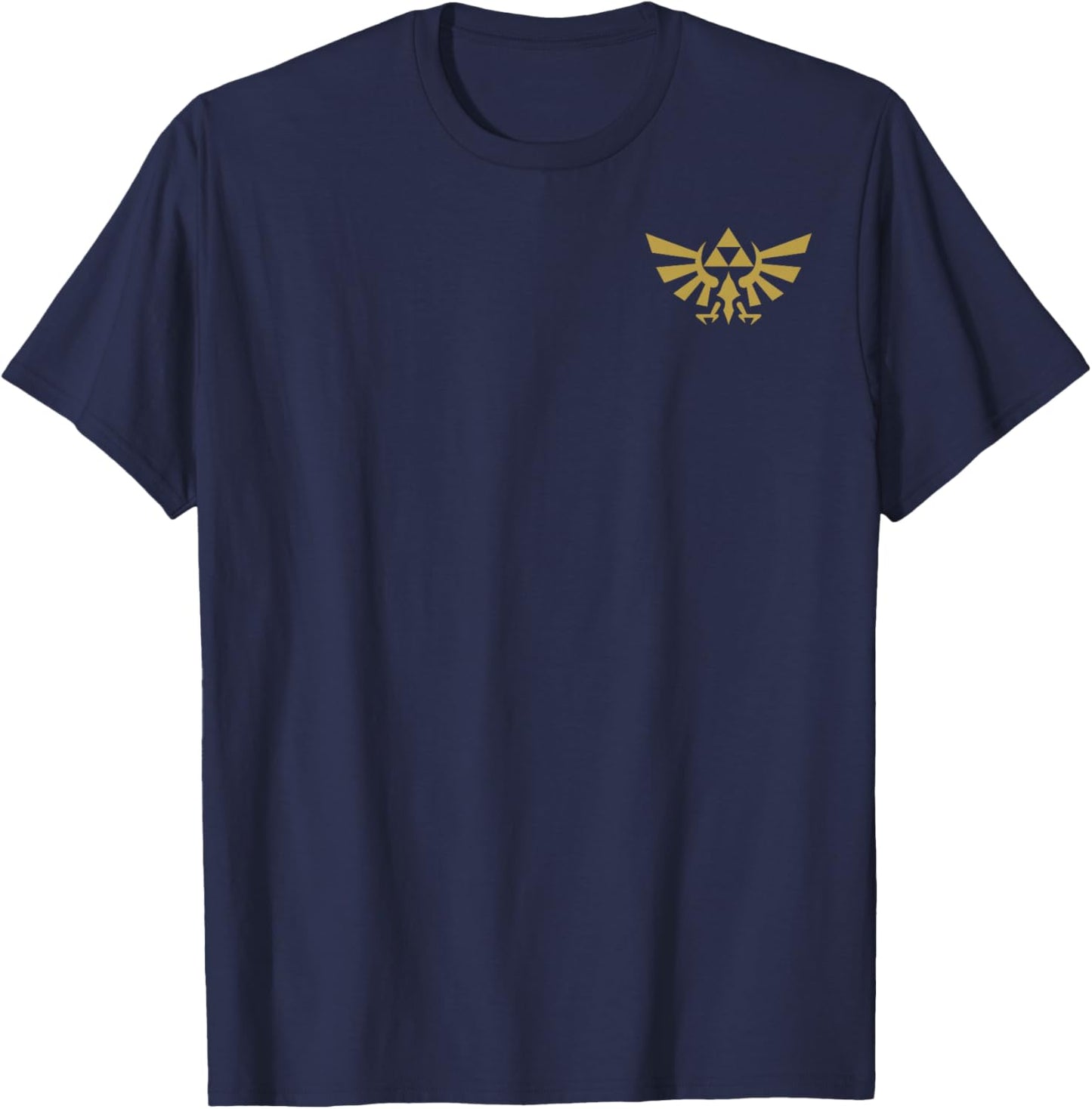 The Legend of Zelda Ocarina Of Time Gold Triforce T-Shirt - T-Shirt | Navy