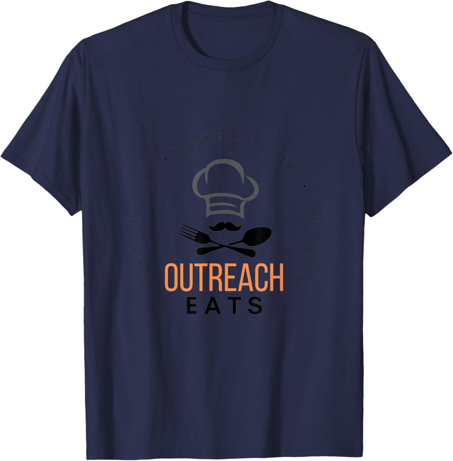 Outreach Eats T-Shirt - T-Shirt | Navy