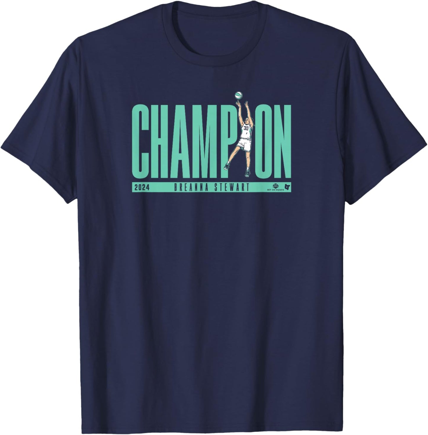 Breanna Stewart Champion - New York Basketball T-Shirt - T-Shirt | Navy