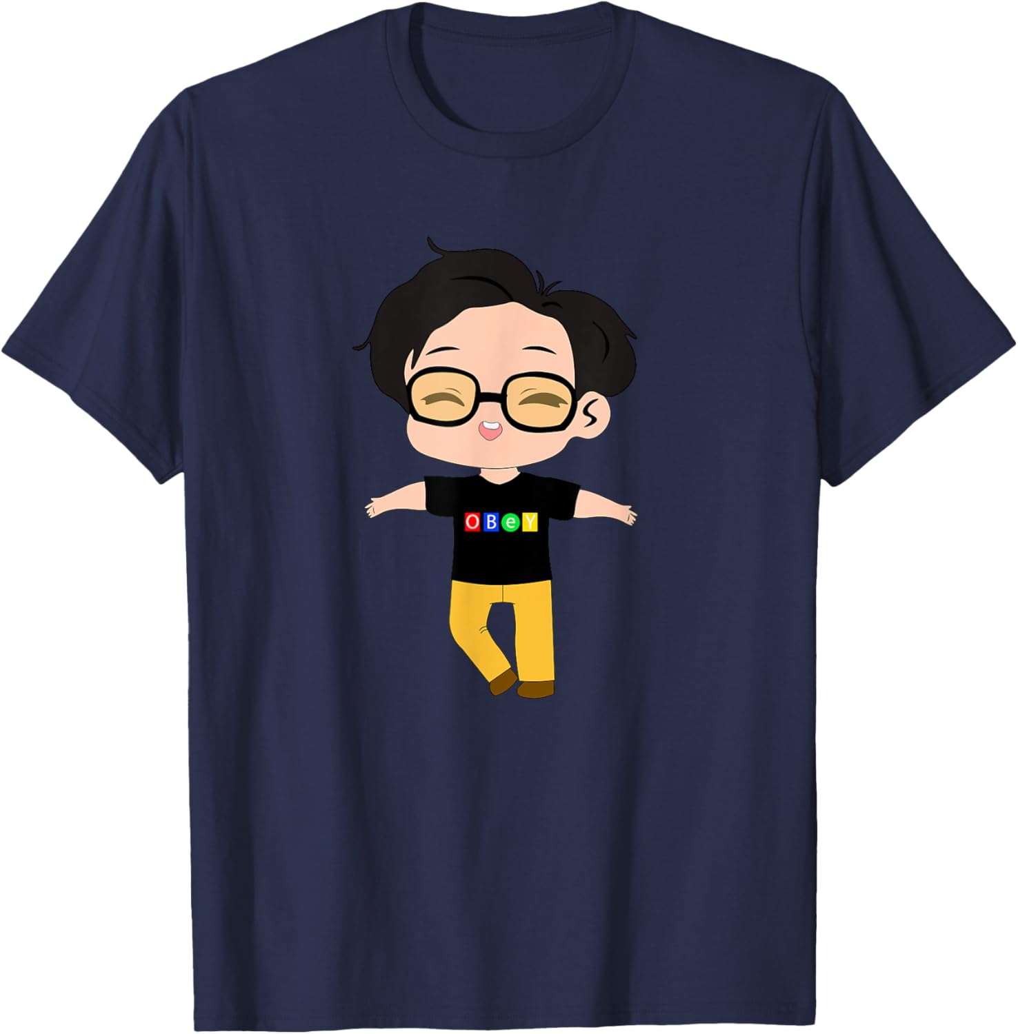 Hobi Obey T-Shirt - T-Shirt | Navy