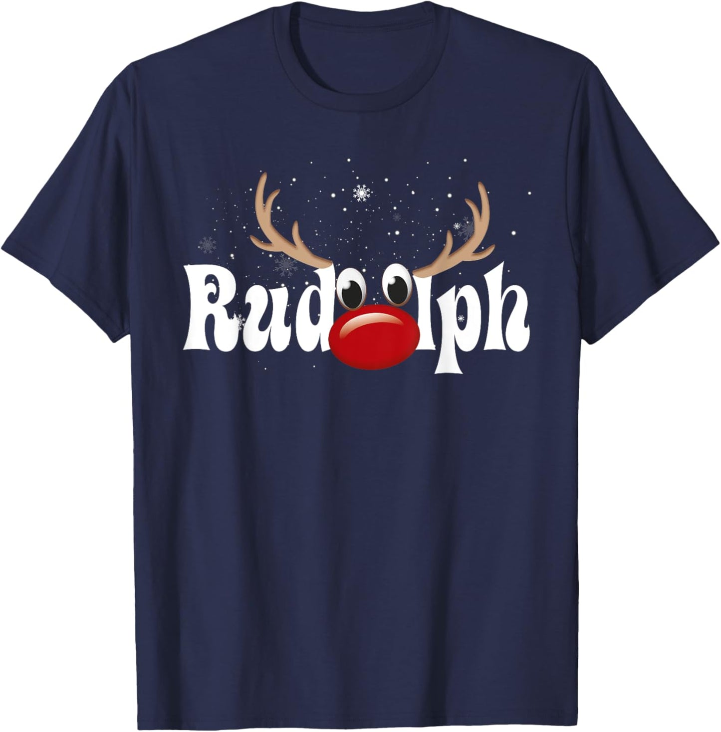 RUDOLPH Red Nose Reindeer T-Shirt - T-Shirt | Navy