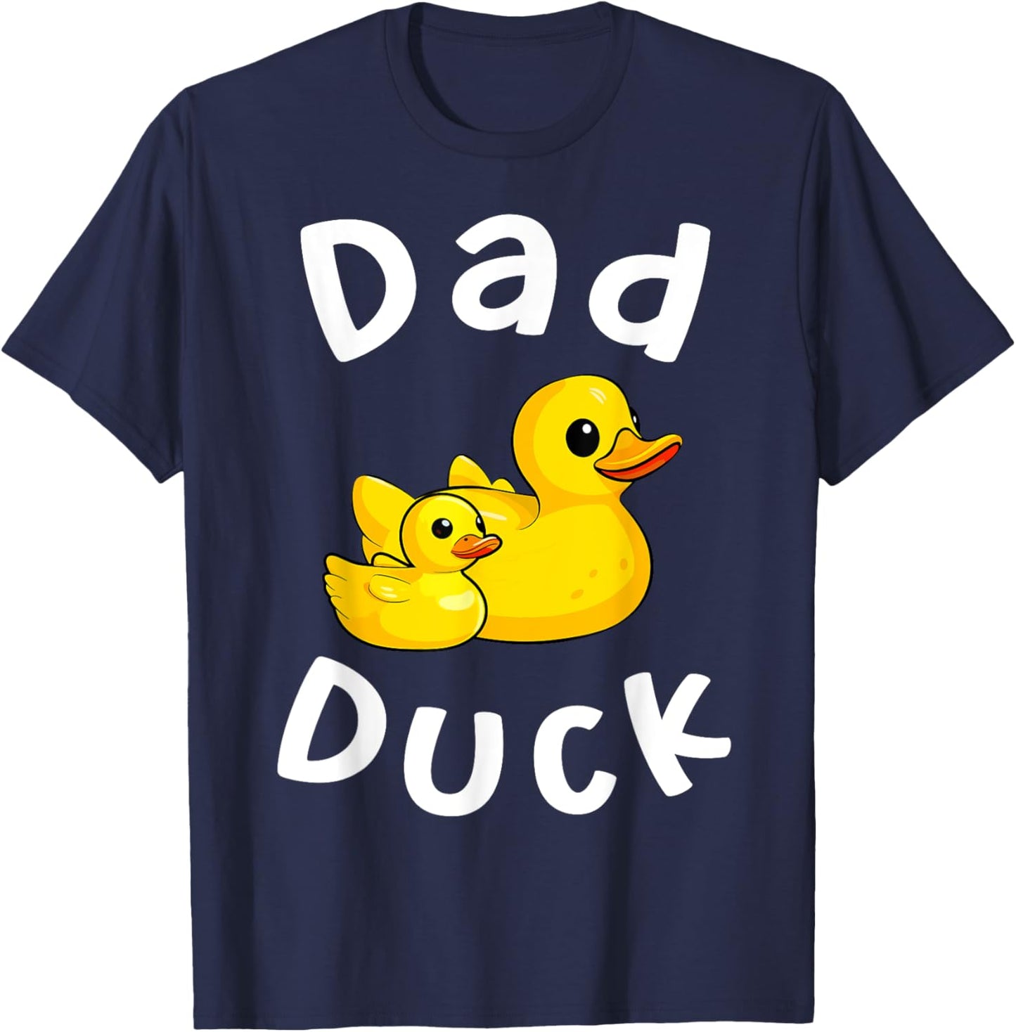 Dad Duck Birthday Rubber Duck Kids Family Matching T-Shirt - T-Shirt | Navy