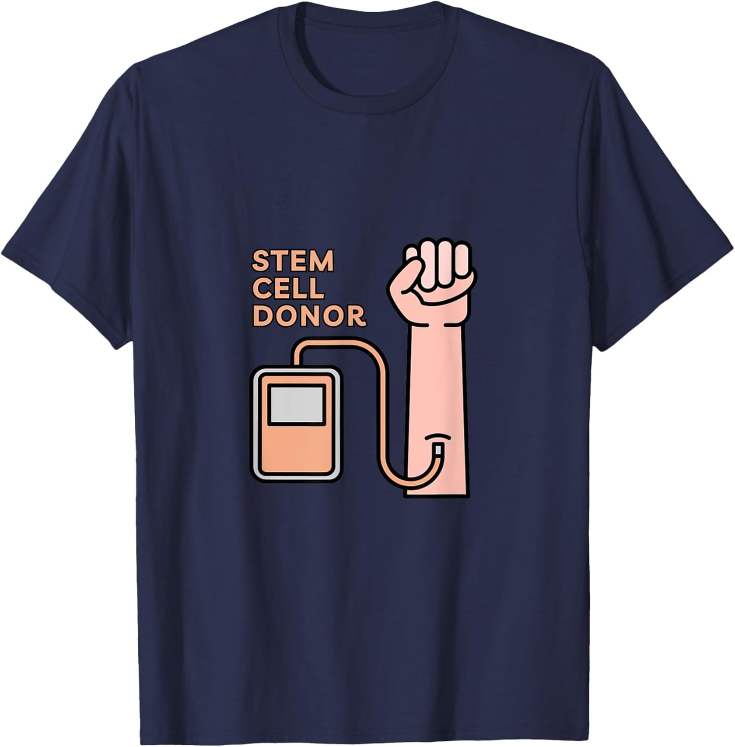 Stem Cell Transplant Donor Cancer - Cute Tops, & Gear T-Shirt - T-Shirt | Navy