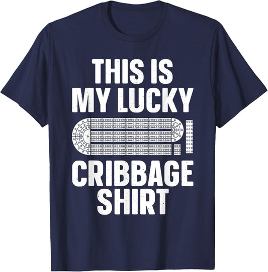 Cool Cribbage Design Women Card Game Cribbage Lover T-Shirt - T-Shirt | Navy