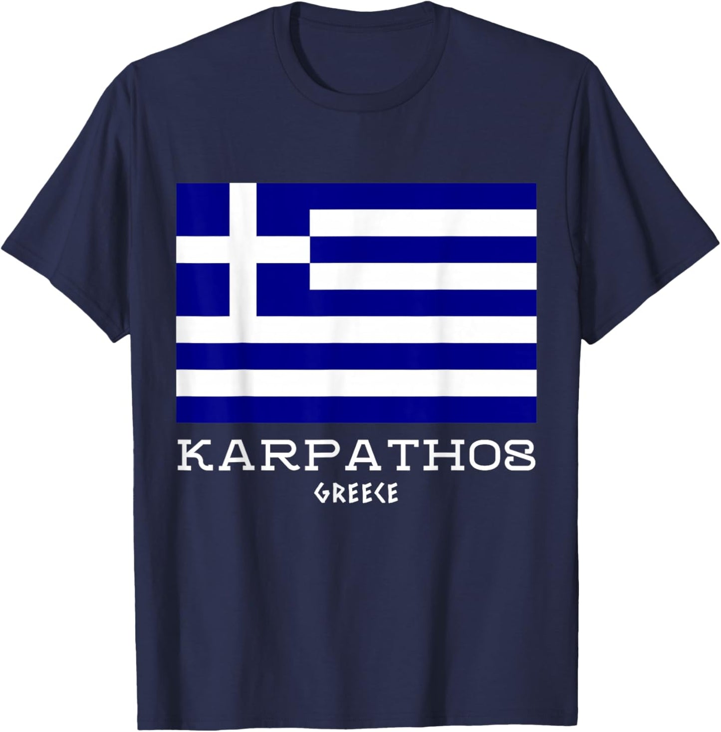 Karpathos Greece Greek Island Hellas Vacation Souvenir T-Shirt - T-Shirt | Navy