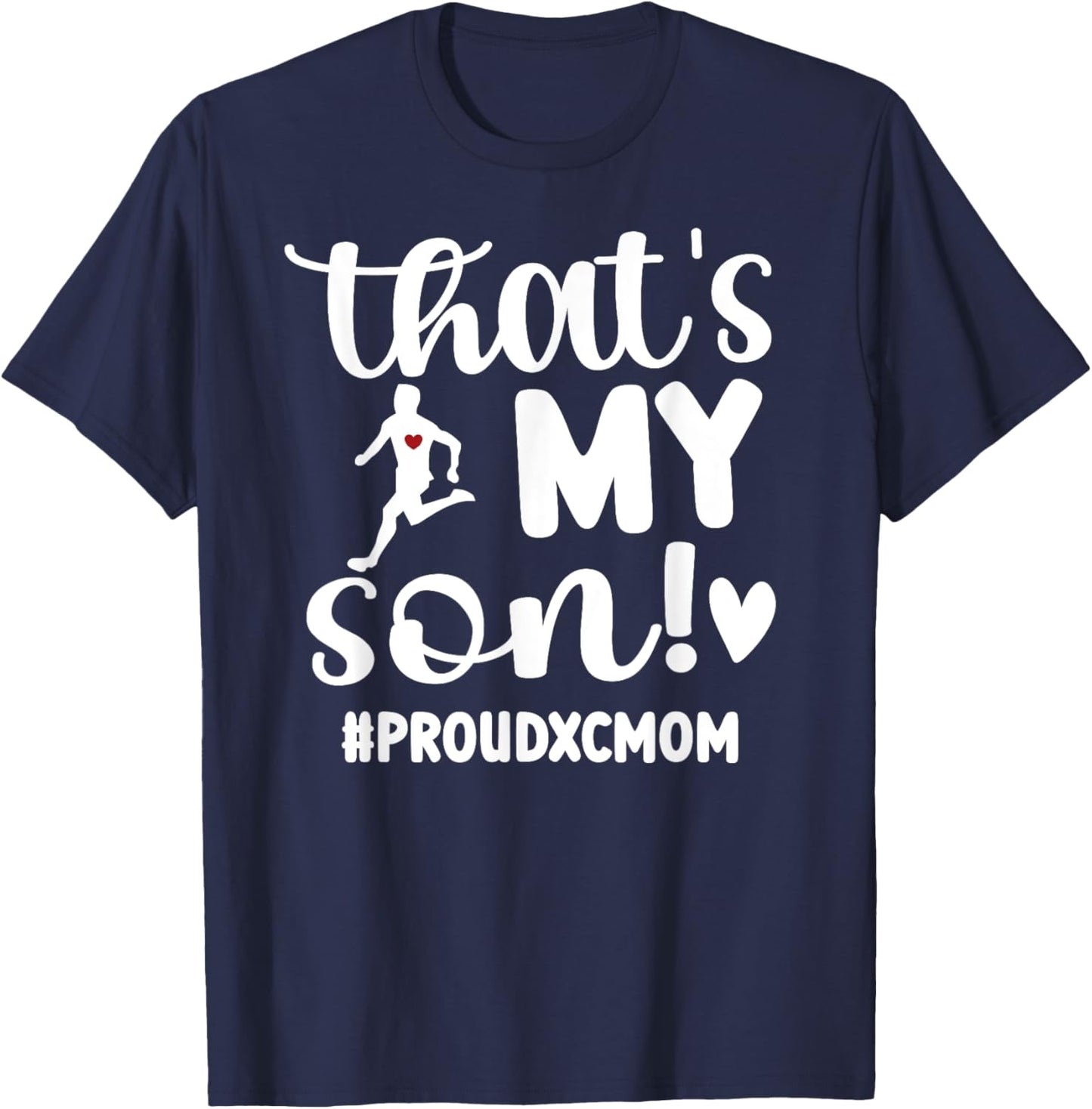 Proud XC Mom Cross Country Mom XC Runner Mother XC Mama T-Shirt - T-Shirt | Navy