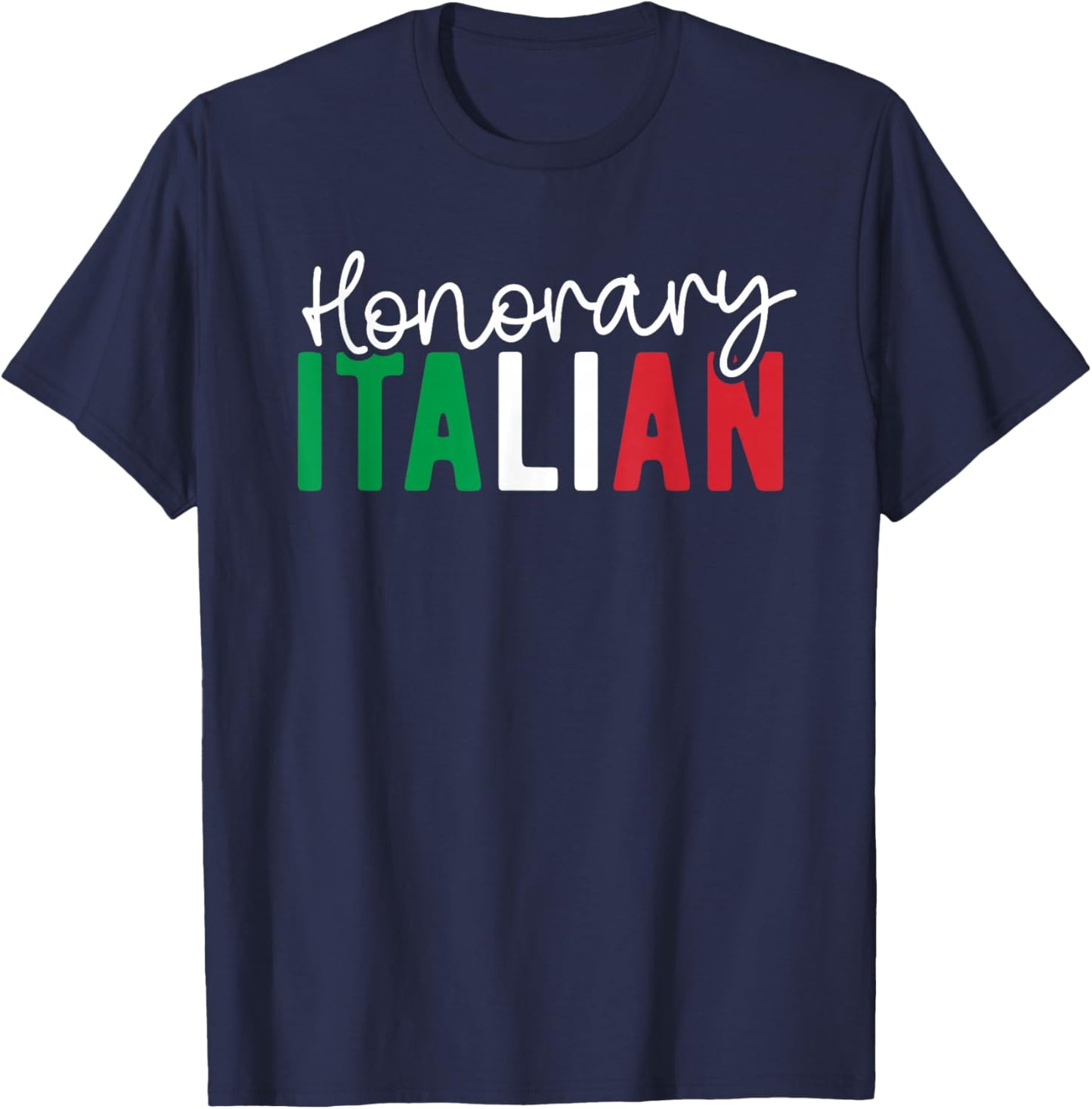 Honorary Italian Funny Italy Wedding Italian By Marriage T-Shirt - T-Shirt | Navy