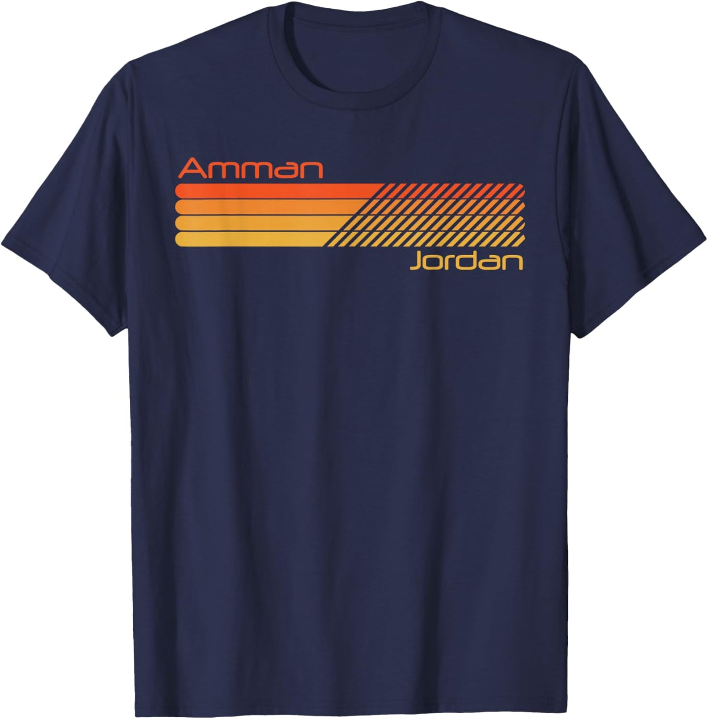 Retro Amman Jordan T-Shirt - T-Shirt | Navy