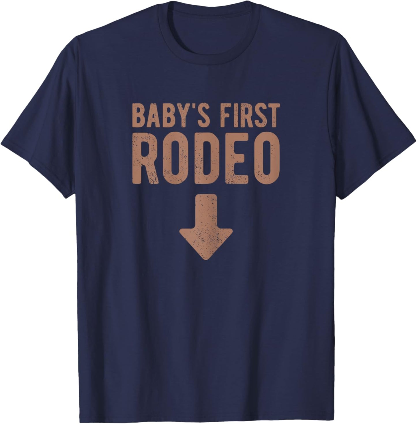 Pregnancy Rodeo Outfit Funny Mom To Be Pregnancy Rodeo T-Shirt - T-Shirt | Navy