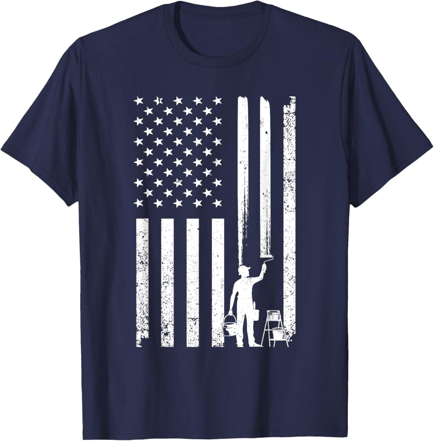 Cool Painter Art Women Painting Job House Painter T-Shirt - T-Shirt | Navy