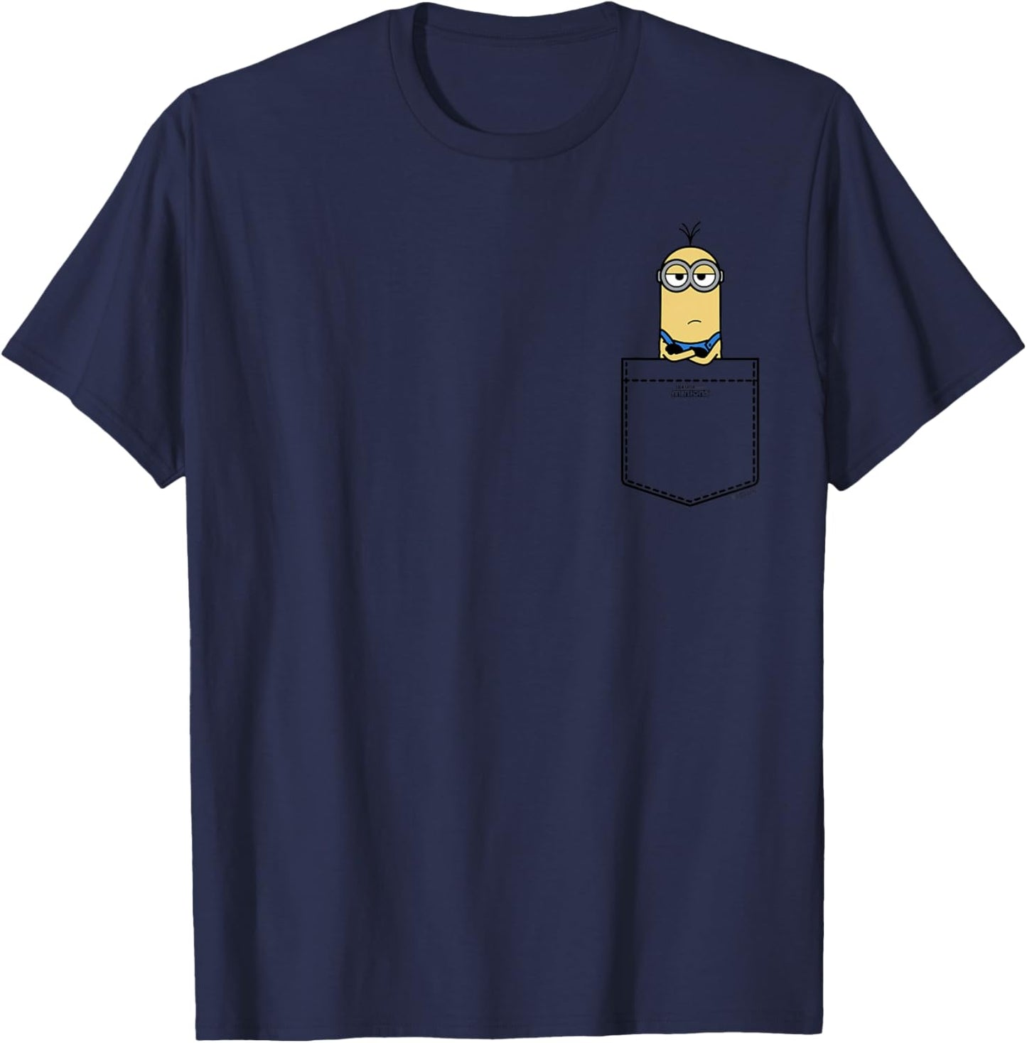 Minions Kevin Serious Pocket Hit T-Shirt - T-Shirt | Navy