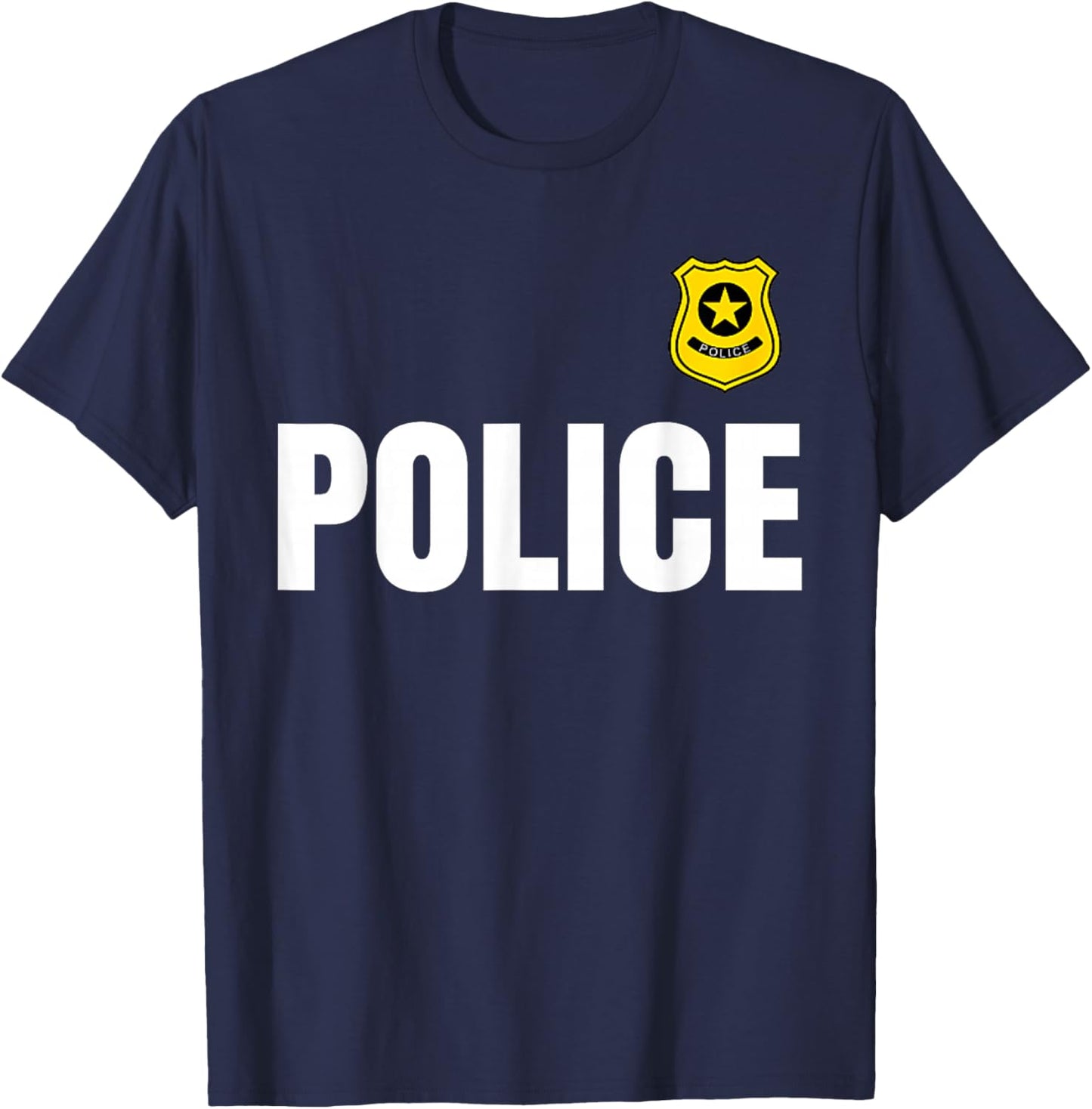 Policeman Police Officer Costume Police Officer Halloween T-Shirt - T-Shirt | Navy