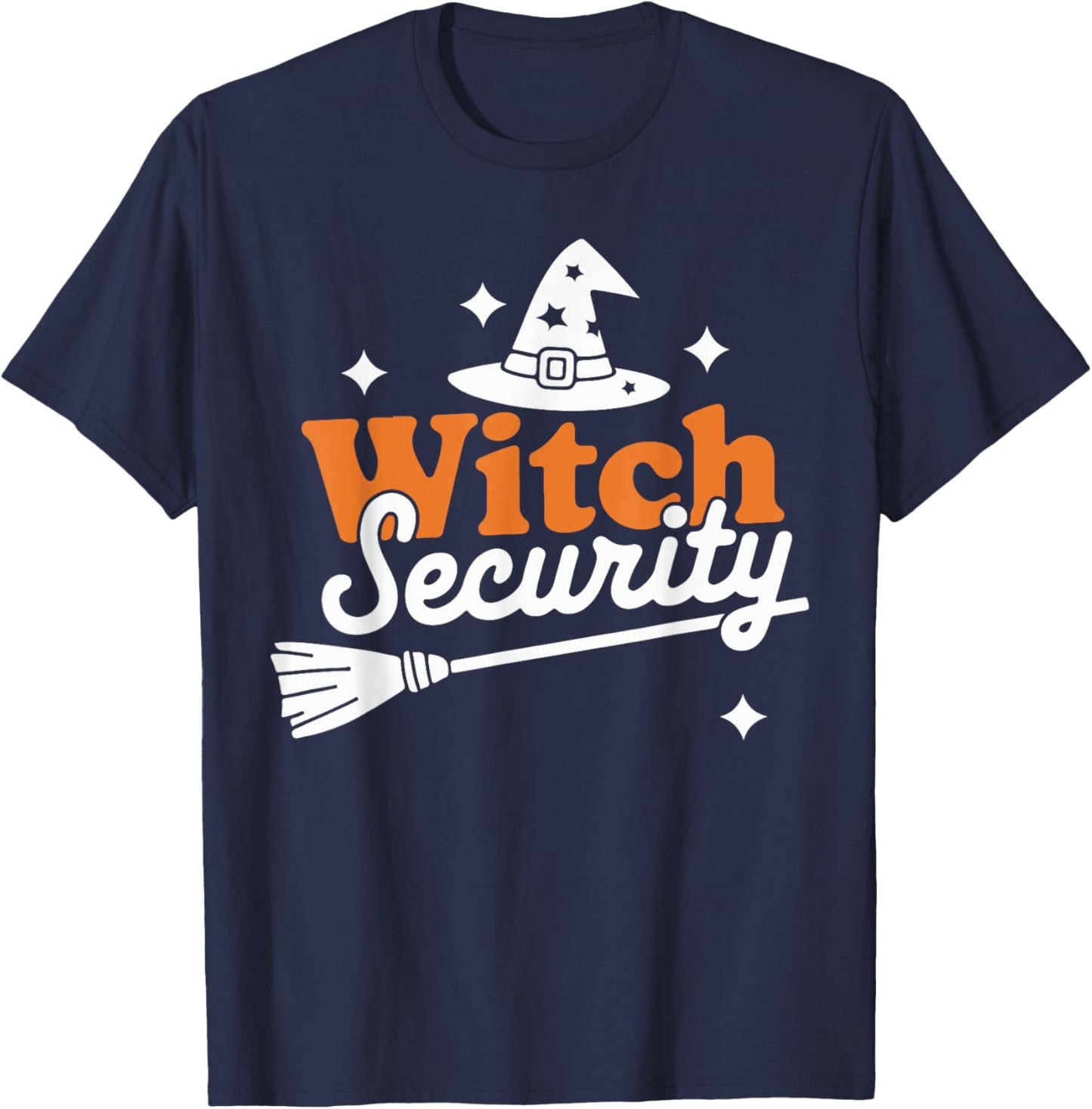 Witch Security Husband of Witches Husband Halloween Costume T-Shirt - T-Shirt | Navy