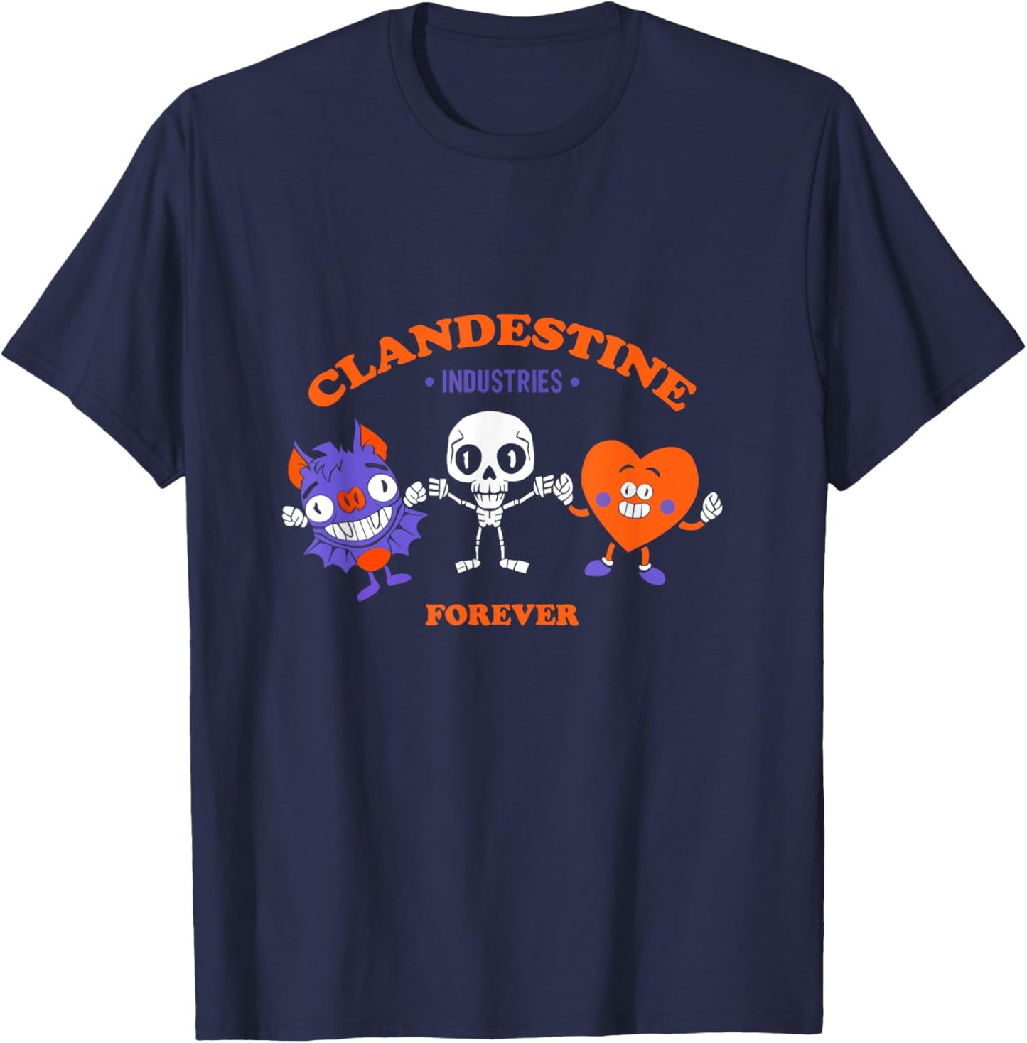 Funny Halloween Design T-Shirt - T-Shirt | Navy