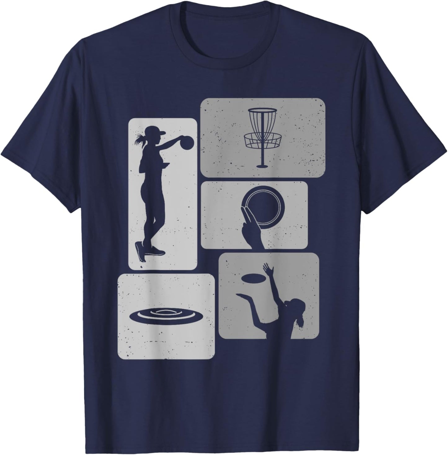 Funny Disc Golf Player Cool Flying Disk Sports Enthusiast T-Shirt - T-Shirt | Navy