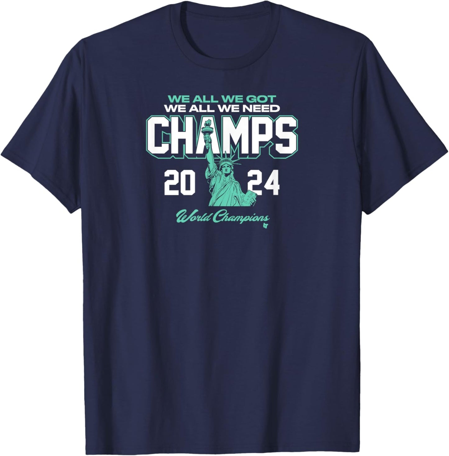 2024 Champs - New York Basketball T-Shirt - T-Shirt | Navy