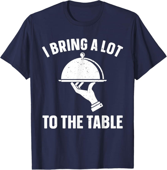 Best Waitress Design Girls Food Server Waitress T-Shirt - T-Shirt | Navy