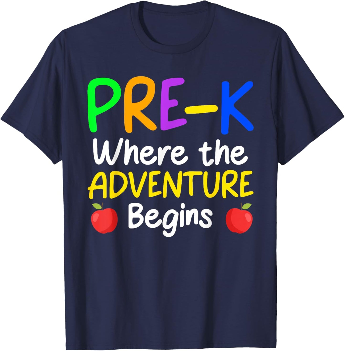 Cute Pre-K Teacher Design Women School PreK Teacher T-Shirt - T-Shirt | Navy