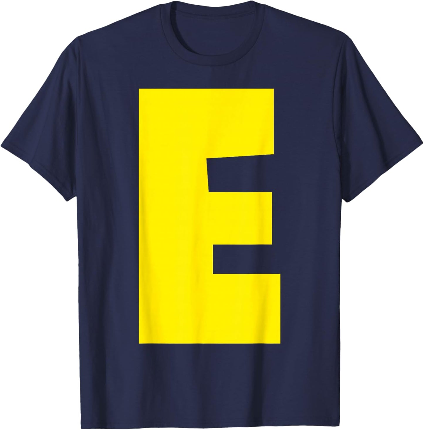 "E" Letter Chipmunk Group Matching Funny Halloween Letter E T-Shirt - T-Shirt | Navy