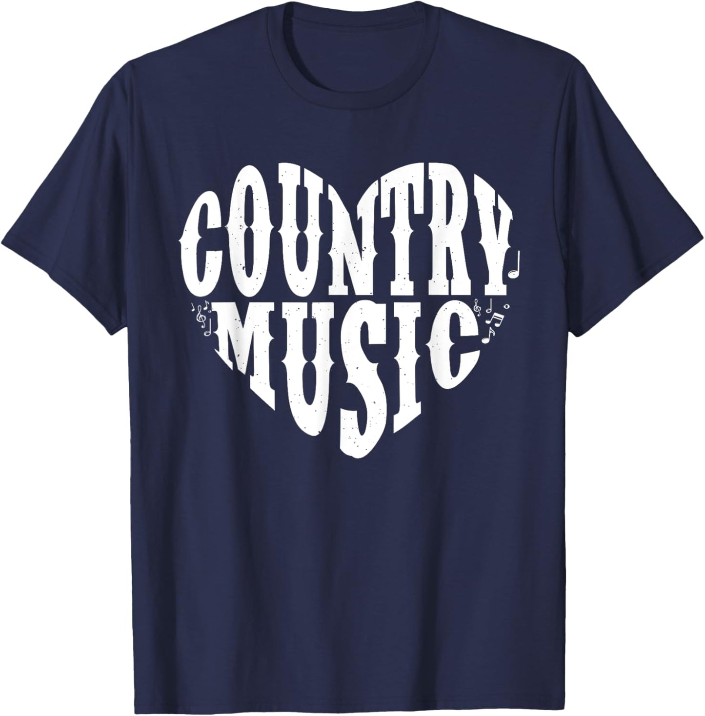 Cute Country Music Art Women Concert Country Music T-Shirt - T-Shirt | Navy