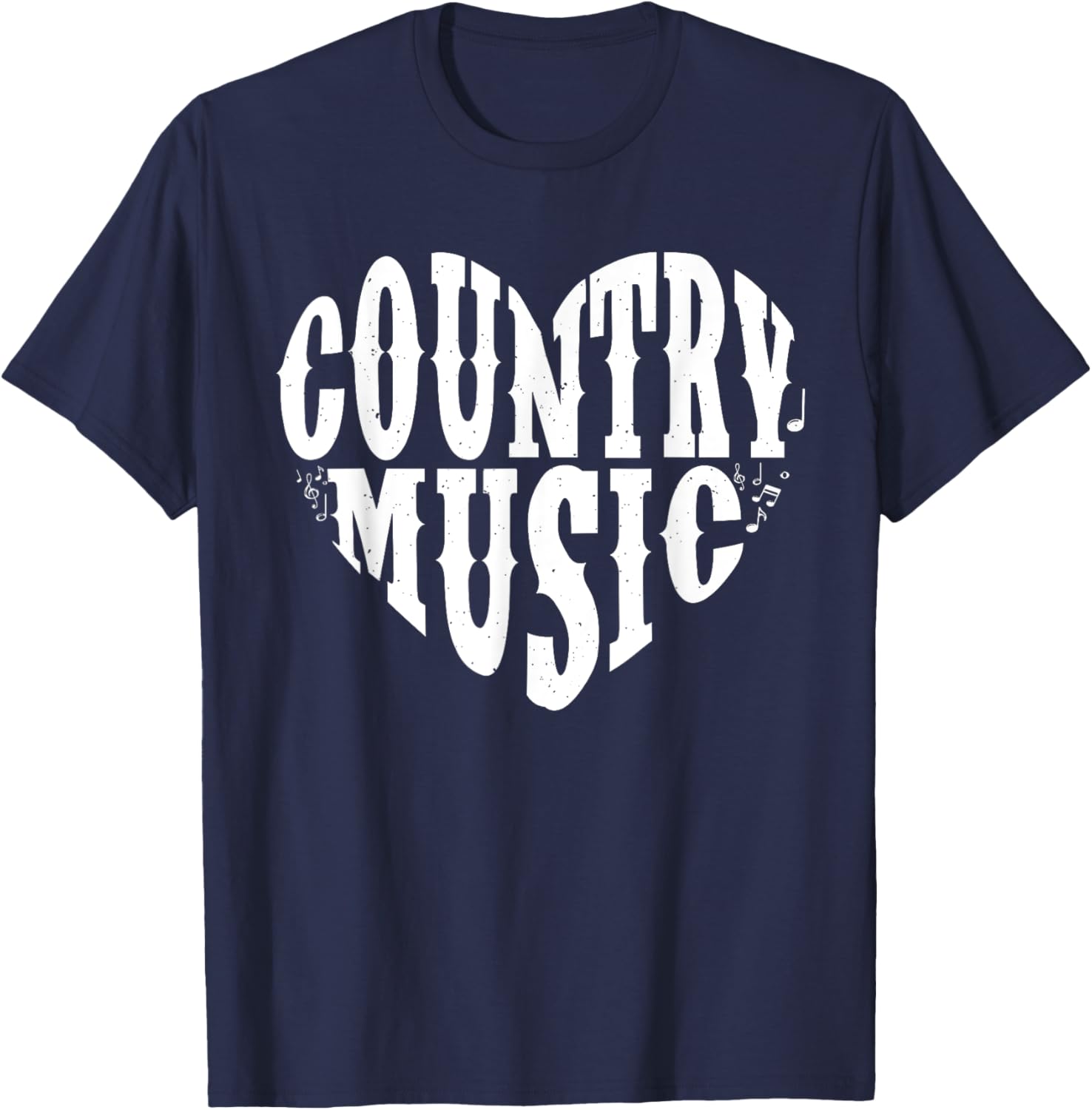 Cute Country Music Art Women Concert Country Music T-Shirt - T-Shirt | Navy