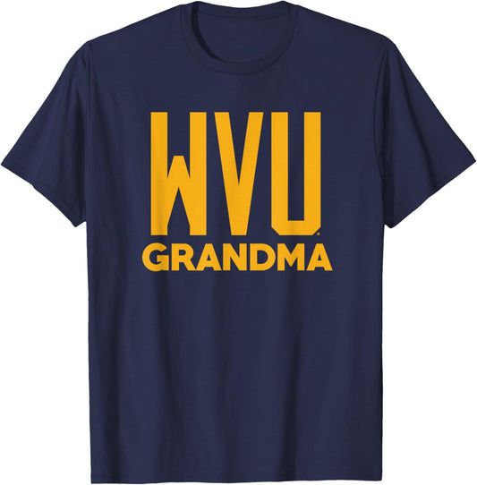 Campus Lab West Virginia University Mountaineers Grandma T-Shirt - T-Shirt | Navy