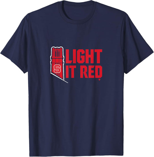 NC State: Light it Red T-Shirt - T-Shirt | Navy