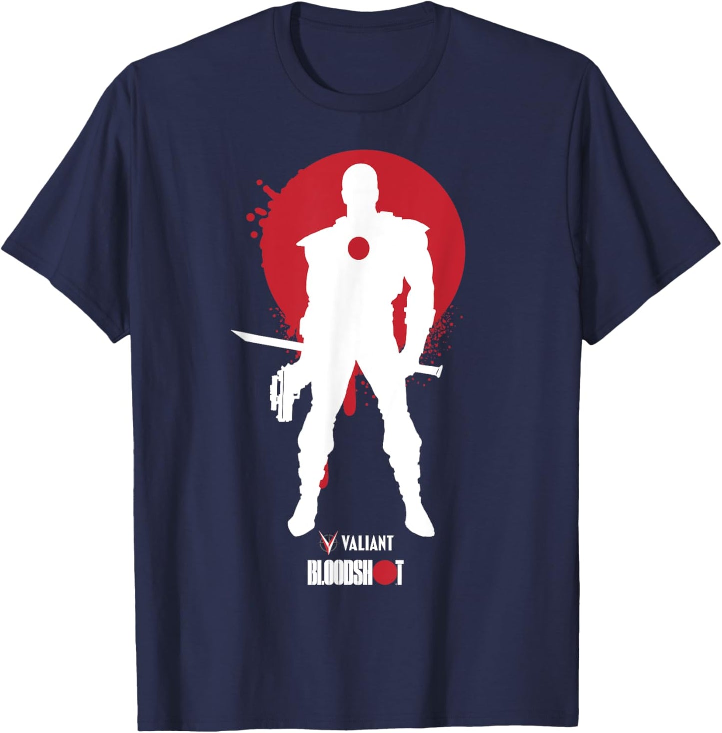Valiant - Designs Bloodshot, a Digital Soldier T-Shirt - T-Shirt | Navy