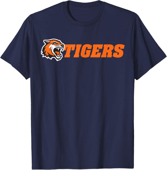 Rochester Institute of Technology RIT Tigers Logo T-Shirt - T-Shirt | Navy