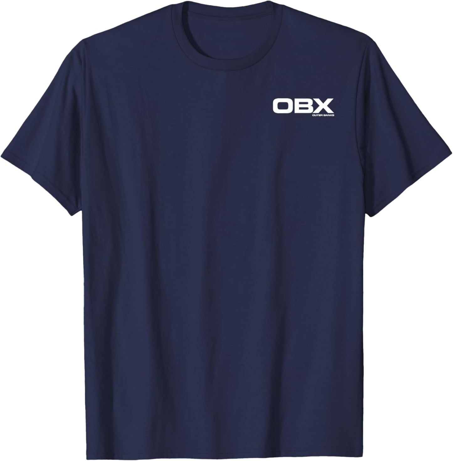 Outer Banks John B Distressed Front Back Poster T-Shirt - T-Shirt | Navy