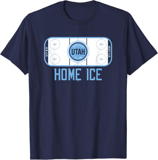 Utah Hockey Club Home Ice Black Officially Licensed T-Shirt - T-Shirt | Navy