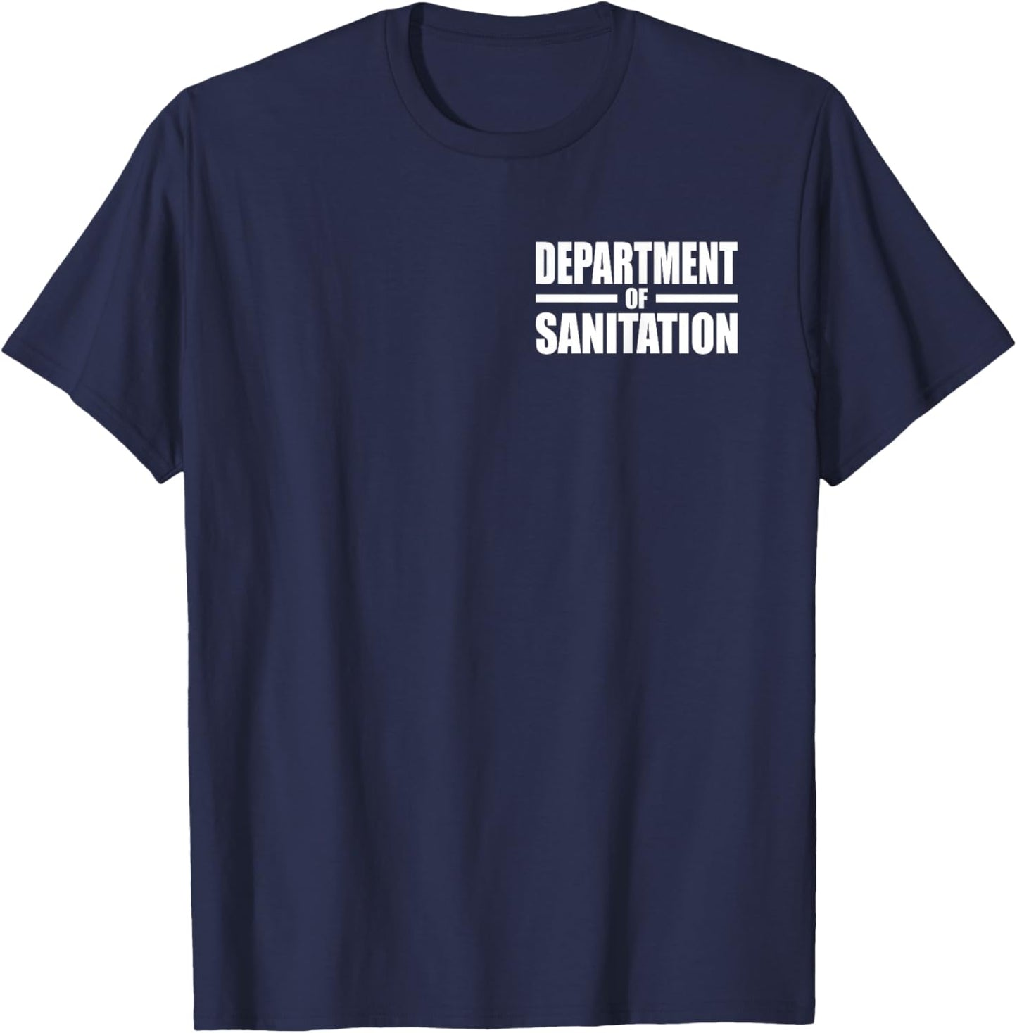 Department of Sanitation Garbage Trash Collector Uniform T-Shirt - T-Shirt | Navy