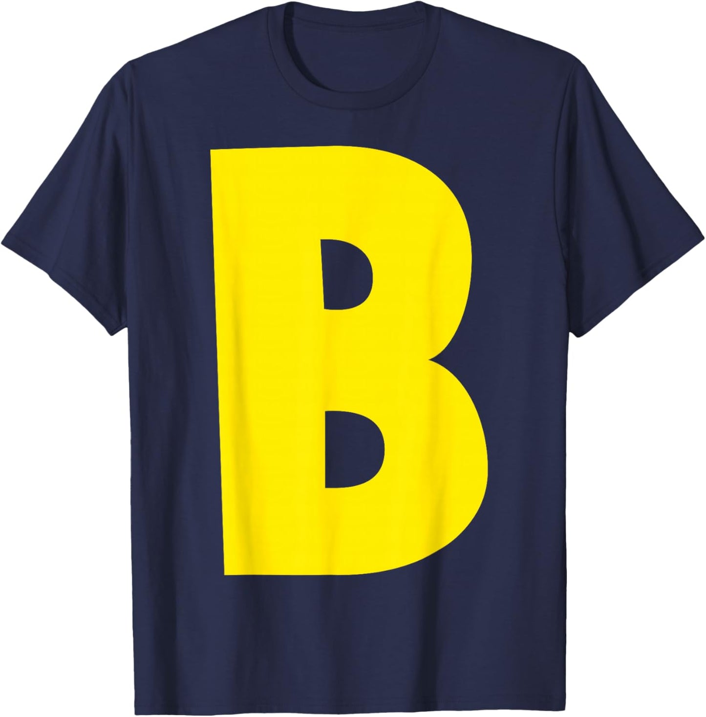 "B" Letter Chipmunk Group Matching Funny Halloween Letter B T-Shirt - T-Shirt | Navy