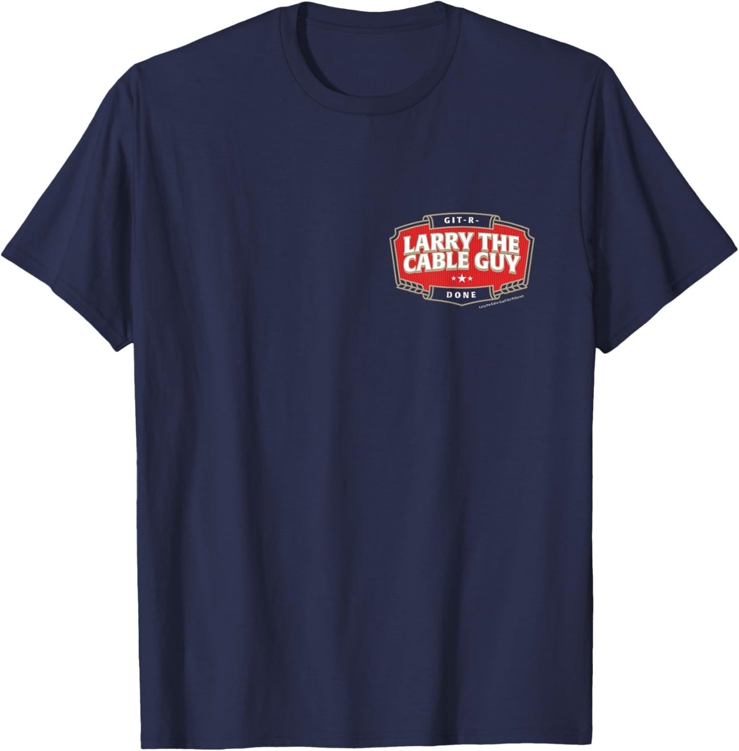 Larry the Cable Guy - Official Merchandise - Beer Label T-Shirt - T-Shirt | Navy