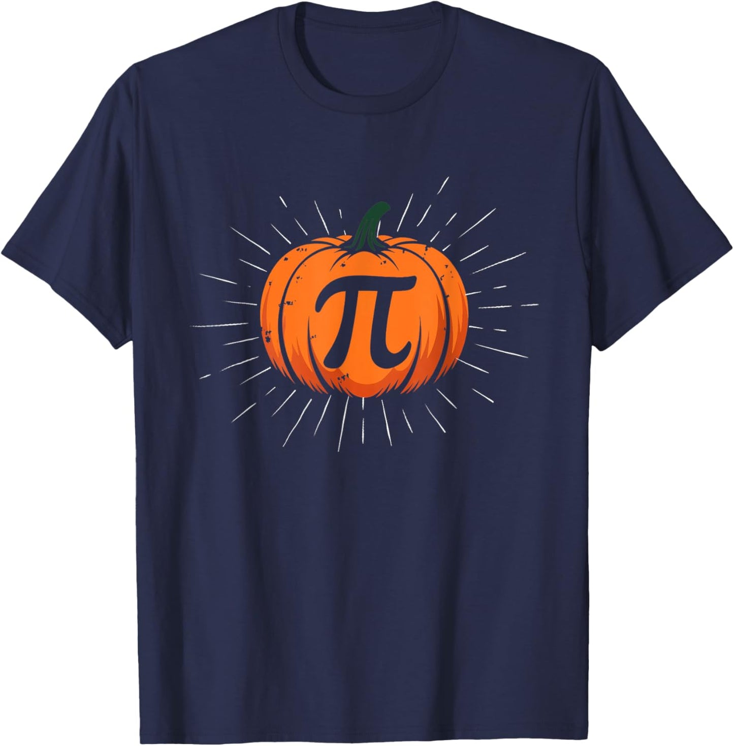 Pumpkin Pie Math Funny Halloween Thanksgiving Pi Day Kids T-Shirt - T-Shirt | Navy