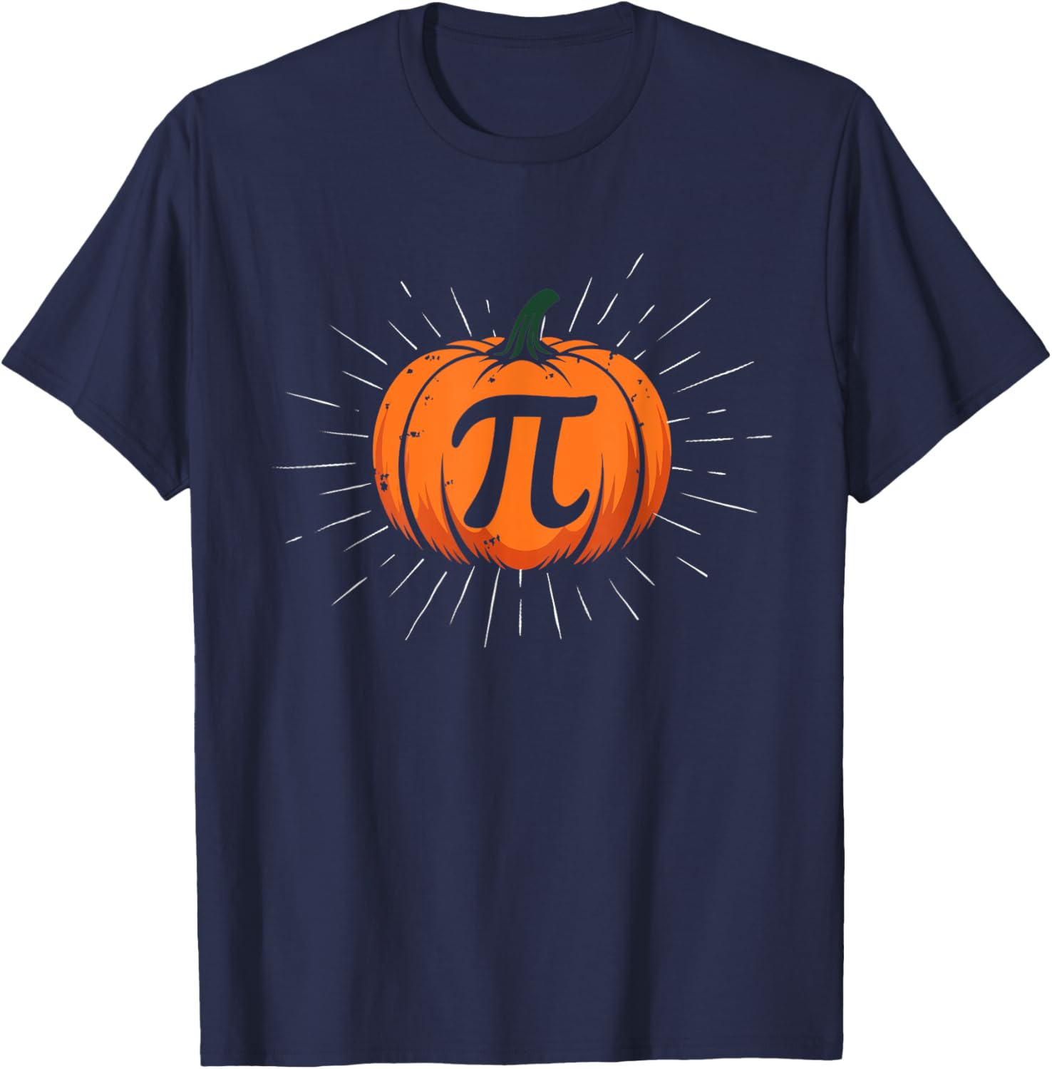Pumpkin Pie Math Funny Halloween Thanksgiving Pi Day Kids T-Shirt - T-Shirt | Navy
