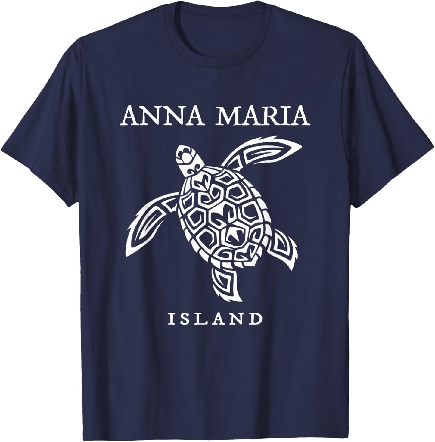 Anna Maria Island Florida Sea Turtle Vacation Souvenir T-Shirt - T-Shirt | Navy
