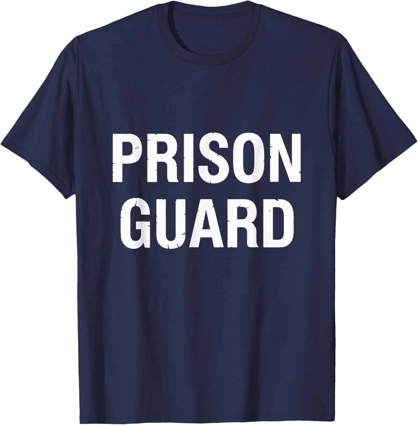 Prison Guard Officer Prison Warden Costume T-Shirt - T-Shirt | Navy